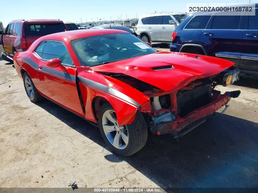 2016 Dodge Challenger Sxt VIN: 2C3CDZAG0GH168782 Lot: 40785648