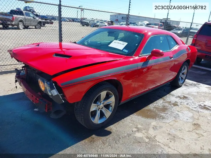 2016 Dodge Challenger Sxt VIN: 2C3CDZAG0GH168782 Lot: 40785648