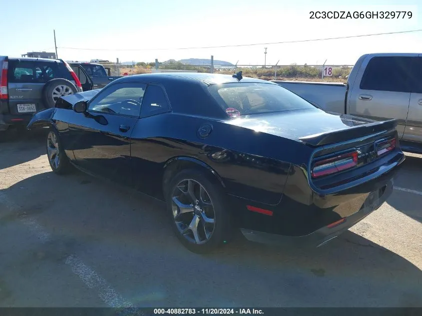 2016 Dodge Challenger Sxt VIN: 2C3CDZAG6GH329779 Lot: 40882783