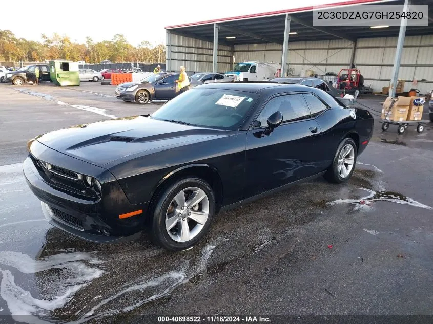 2016 Dodge Challenger Sxt VIN: 2C3CDZAG7GH254820 Lot: 40898522