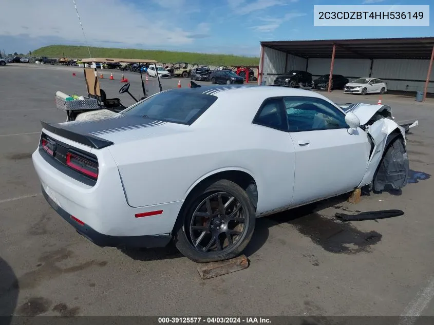 2C3CDZBT4HH536149 2017 Dodge Challenger R/T Shaker