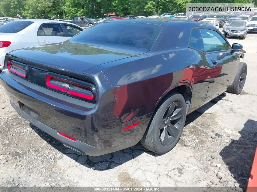 2017 Dodge Challenger Sxt VIN: 2C3CDZAG6HH589066 Lot: 39321404