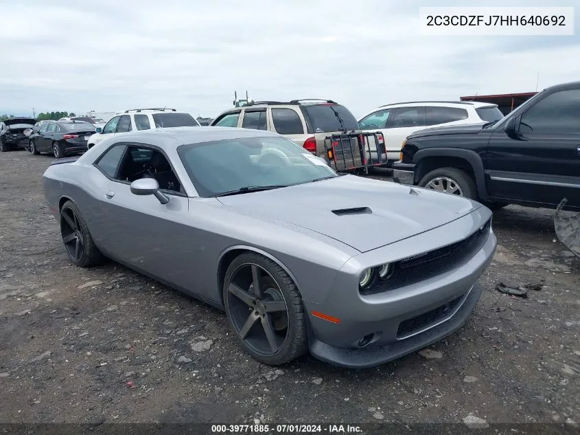 2C3CDZFJ7HH640692 2017 Dodge Challenger R/T Scat Pack