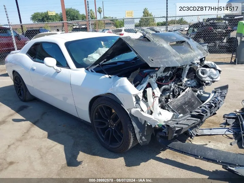 2017 Dodge Challenger R/T VIN: 2C3CDZBT7HH514517 Lot: 39992578