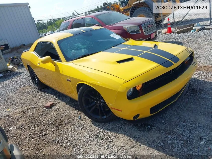 2017 Dodge Challenger R/T VIN: 2C3CDZBTXHH611629 Lot: 40022682