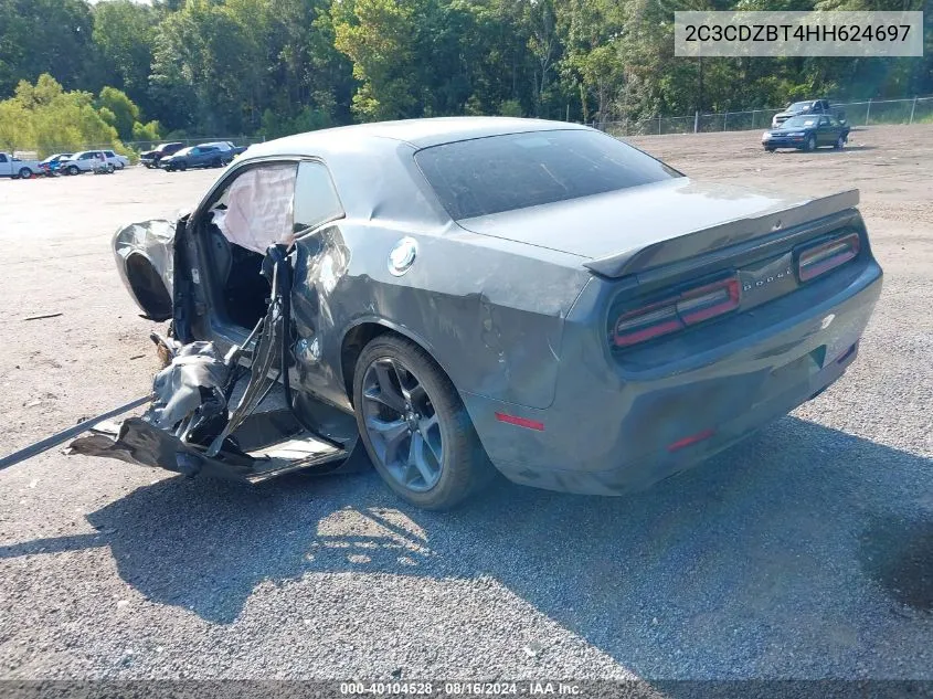 2017 Dodge Challenger R/T VIN: 2C3CDZBT4HH624697 Lot: 40104528