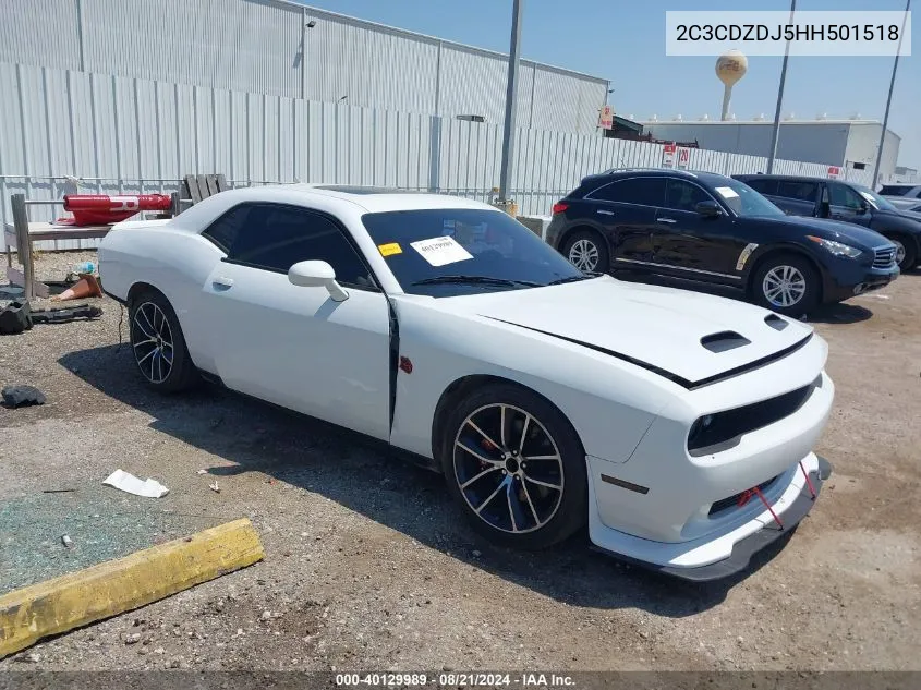 2017 Dodge Challenger Srt 392 VIN: 2C3CDZDJ5HH501518 Lot: 40129989