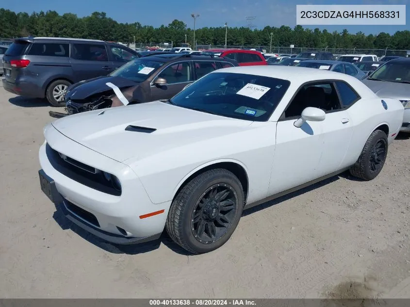 2C3CDZAG4HH568331 2017 Dodge Challenger Sxt