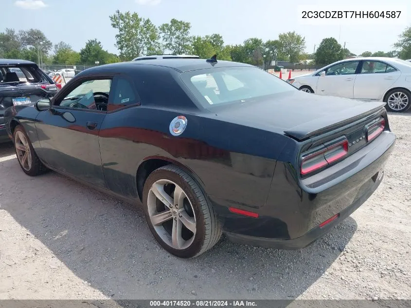 2017 Dodge Challenger R/T VIN: 2C3CDZBT7HH604587 Lot: 40174520