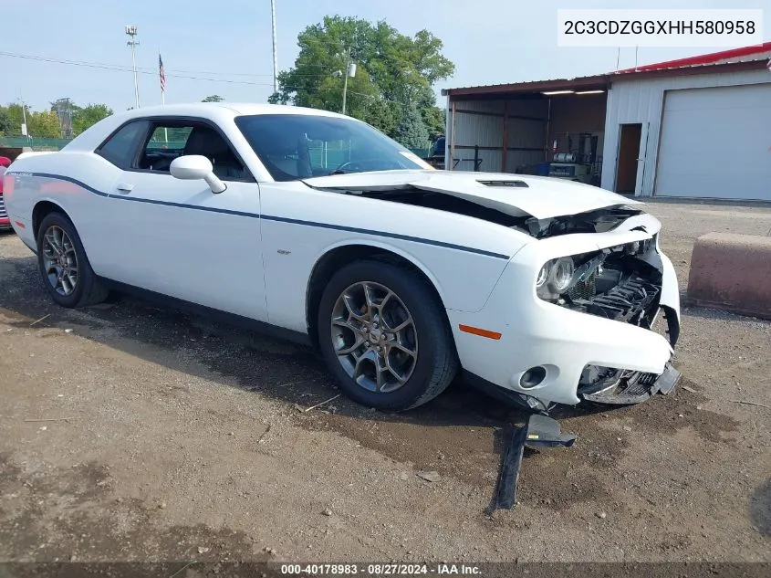 2C3CDZGGXHH580958 2017 Dodge Challenger Gt