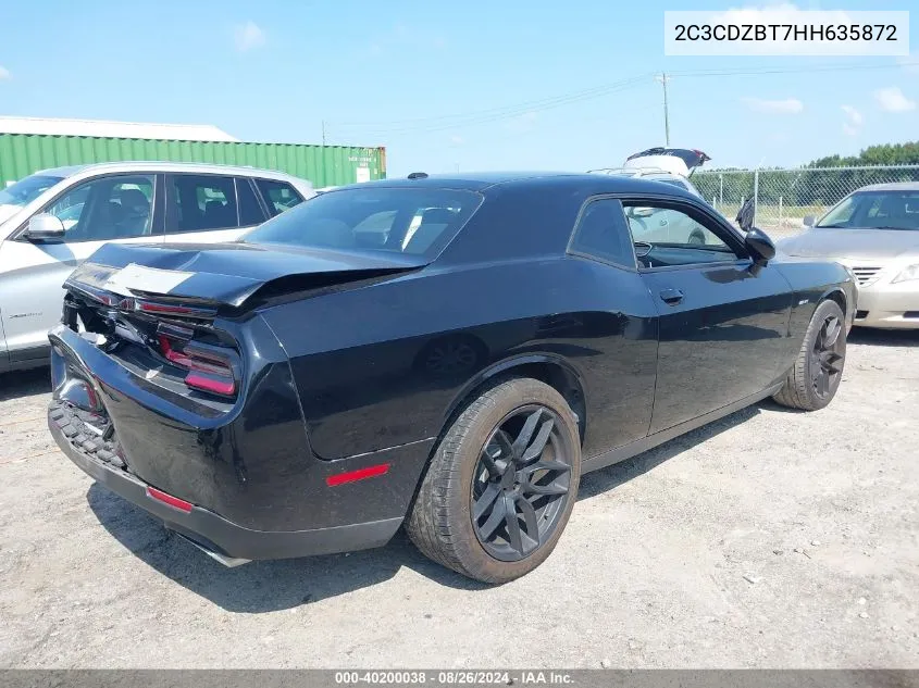 2C3CDZBT7HH635872 2017 Dodge Challenger R/T