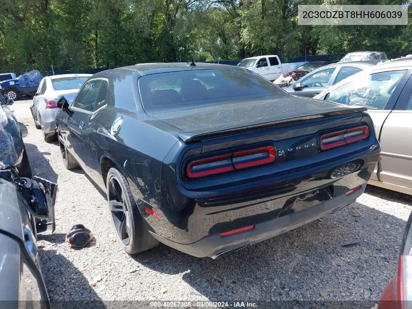 2017 Dodge Challenger R/T VIN: 2C3CDZBT8HH606039 Lot: 40267305