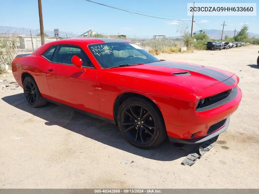 2017 Dodge Challenger Sxt VIN: 2C3CDZAG9HH633660 Lot: 40342988