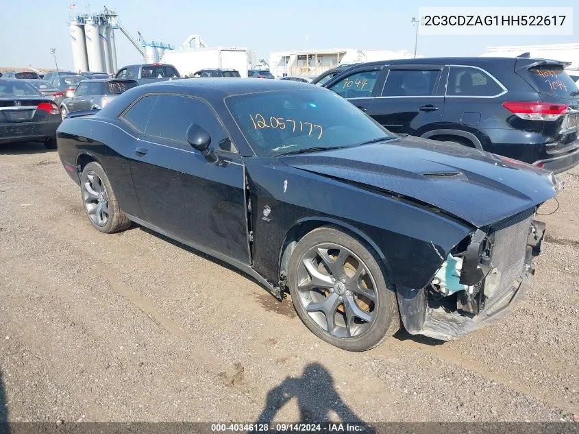 2017 Dodge Challenger Sxt Plus VIN: 2C3CDZAG1HH522617 Lot: 40346128