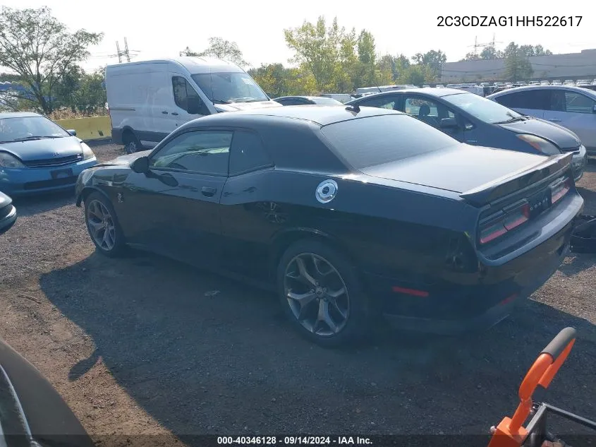 2017 Dodge Challenger Sxt Plus VIN: 2C3CDZAG1HH522617 Lot: 40346128