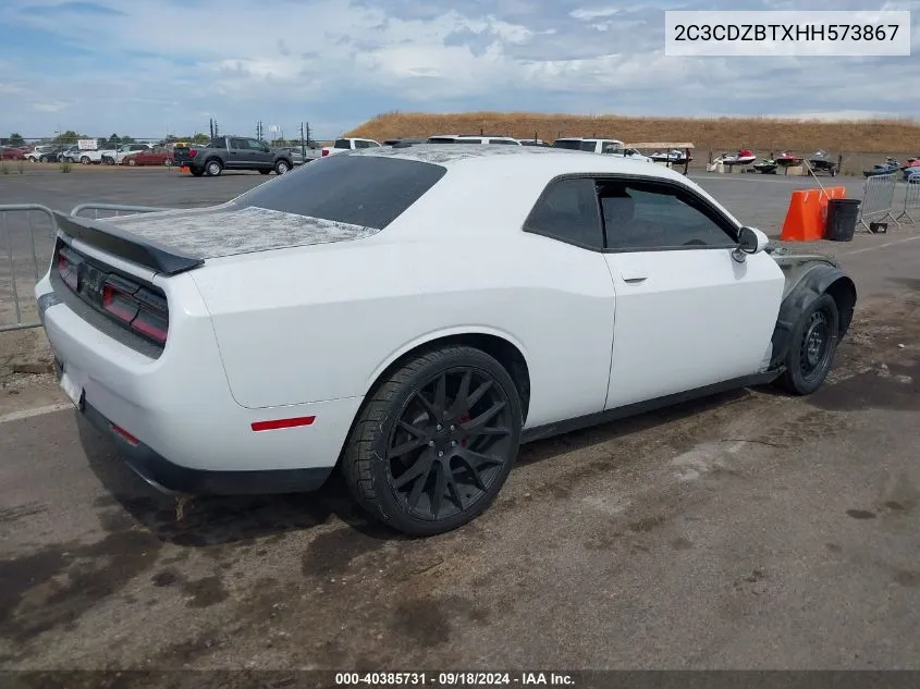 2017 Dodge Challenger R/T VIN: 2C3CDZBTXHH573867 Lot: 40385731