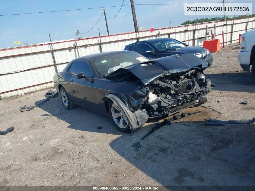 2017 Dodge Challenger Sxt VIN: 2C3CDZAG9HH572536 Lot: 40400365