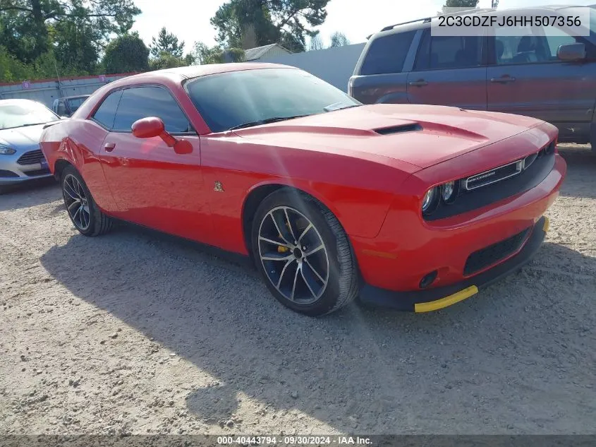 2017 Dodge Challenger R/T Scat Pack VIN: 2C3CDZFJ6HH507356 Lot: 40443794