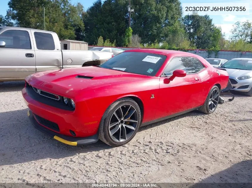 2017 Dodge Challenger R/T Scat Pack VIN: 2C3CDZFJ6HH507356 Lot: 40443794