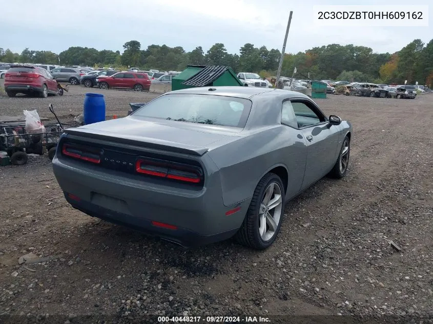 2017 Dodge Challenger R/T VIN: 2C3CDZBT0HH609162 Lot: 40448217