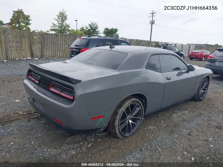 2017 Dodge Challenger 392 Hemi Scat Pack Shaker VIN: 2C3CDZFJ1HH664356 Lot: 40455312