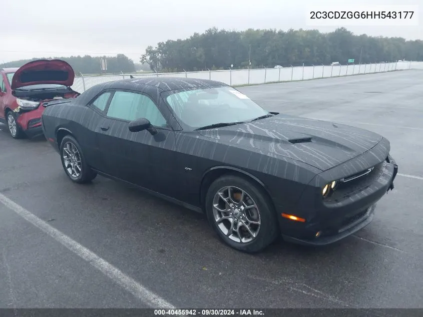 2017 Dodge Challenger Gt VIN: 2C3CDZGG6HH543177 Lot: 40455942