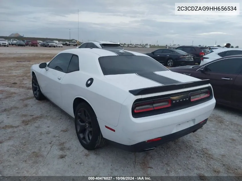 2017 Dodge Challenger Sxt VIN: 2C3CDZAG9HH656534 Lot: 40476027