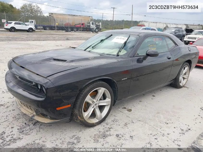 2017 Dodge Challenger R/T VIN: 2C3CDZBT9HH573634 Lot: 40476583