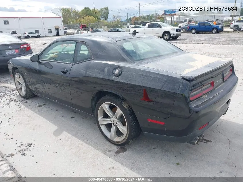 2017 Dodge Challenger R/T VIN: 2C3CDZBT9HH573634 Lot: 40476583