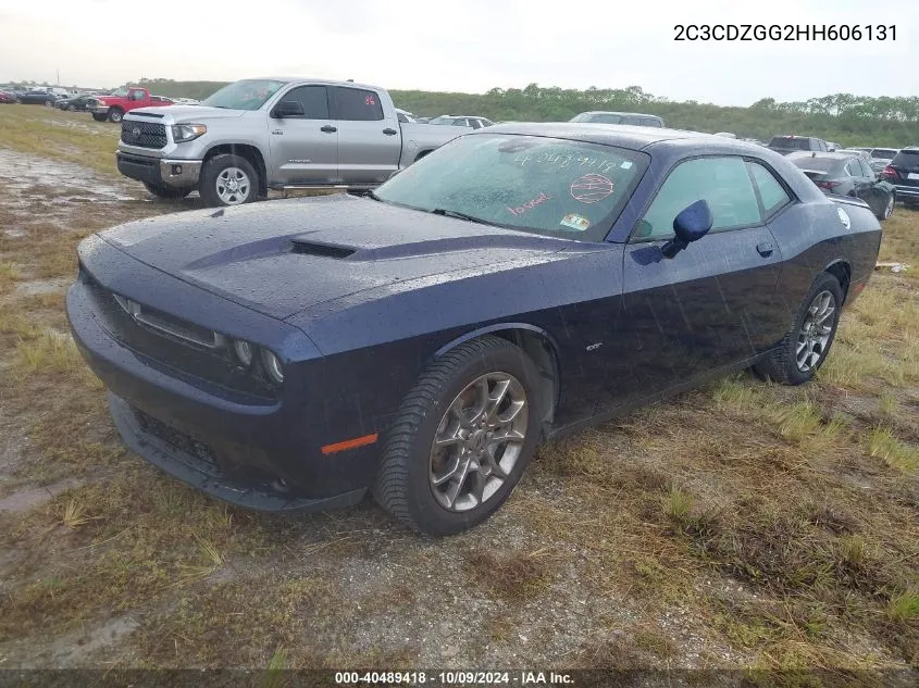 2017 Dodge Challenger Gt VIN: 2C3CDZGG2HH606131 Lot: 40489418