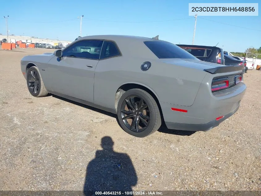 2017 Dodge Challenger R/T VIN: 2C3CDZBT8HH648856 Lot: 40543215