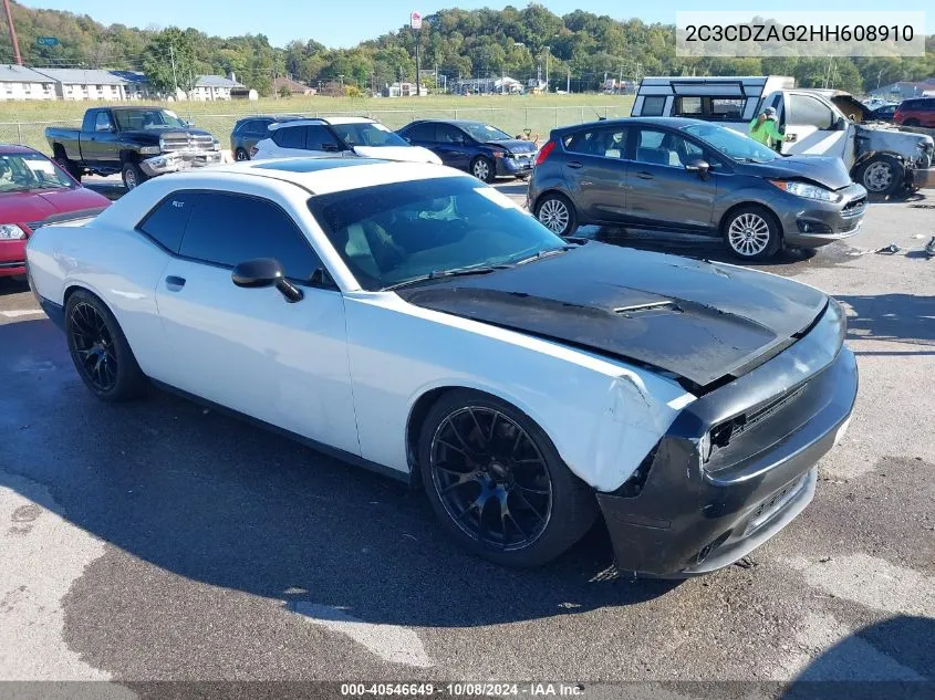 2017 Dodge Challenger Sxt VIN: 2C3CDZAG2HH608910 Lot: 40546649