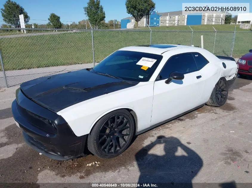 2017 Dodge Challenger Sxt VIN: 2C3CDZAG2HH608910 Lot: 40546649