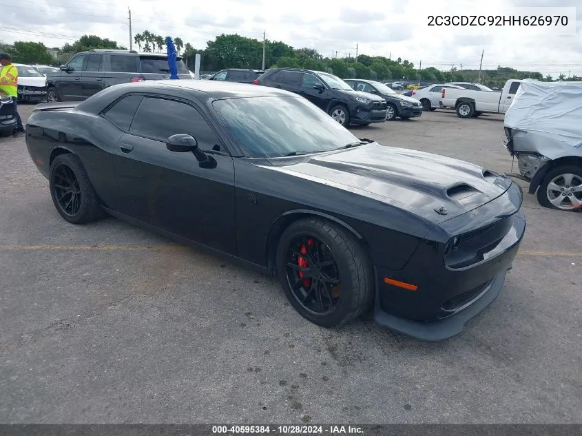 2017 Dodge Challenger Srt Hellcat VIN: 2C3CDZC92HH626970 Lot: 40595384