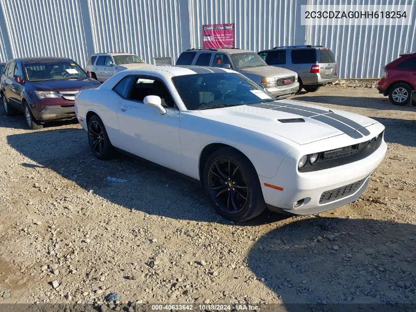 2017 Dodge Challenger Sxt VIN: 2C3CDZAG0HH618254 Lot: 40633642