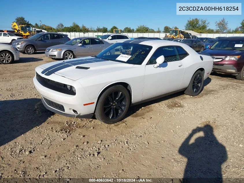 2017 Dodge Challenger Sxt VIN: 2C3CDZAG0HH618254 Lot: 40633642