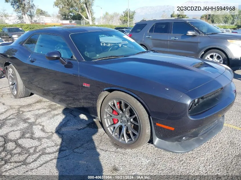 2017 Dodge Challenger Srt 392 VIN: 2C3CDZDJ6HH594968 Lot: 40637054