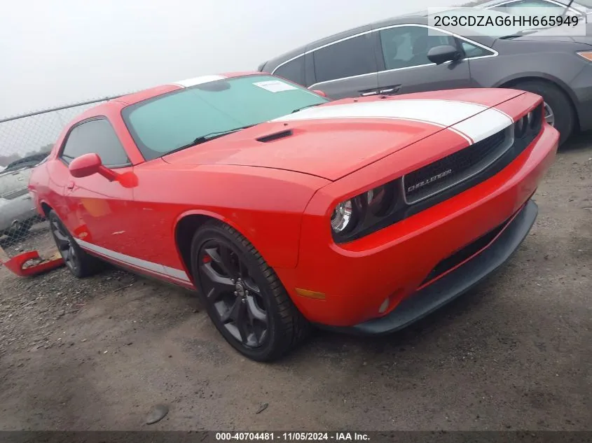 2017 Dodge Challenger Sxt VIN: 2C3CDZAG6HH665949 Lot: 40704481