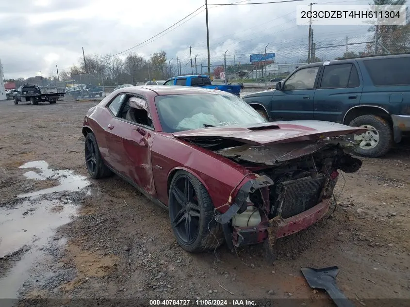 2017 Dodge Challenger R/T VIN: 2C3CDZBT4HH611304 Lot: 40784727