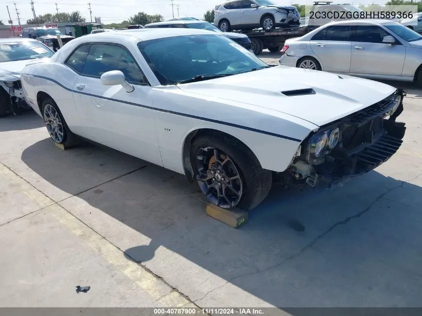 2017 Dodge Challenger Gt VIN: 2C3CDZGG8HH589366 Lot: 40787900