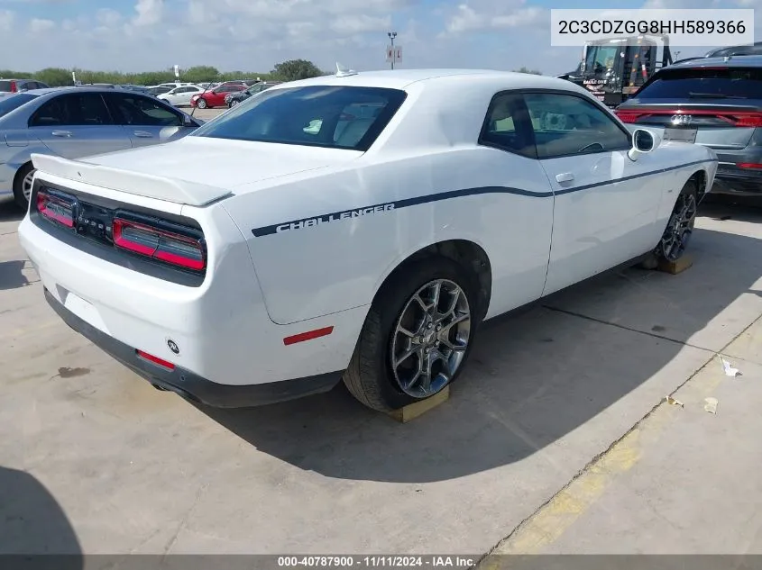 2017 Dodge Challenger Gt VIN: 2C3CDZGG8HH589366 Lot: 40787900