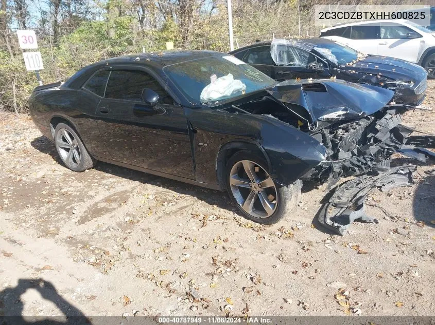 2017 Dodge Challenger R/T VIN: 2C3CDZBTXHH600825 Lot: 40787949