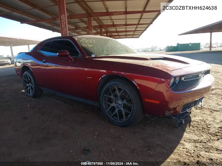 2017 Dodge Challenger R/T Plus VIN: 2C3CDZBTXHH624638 Lot: 40797880