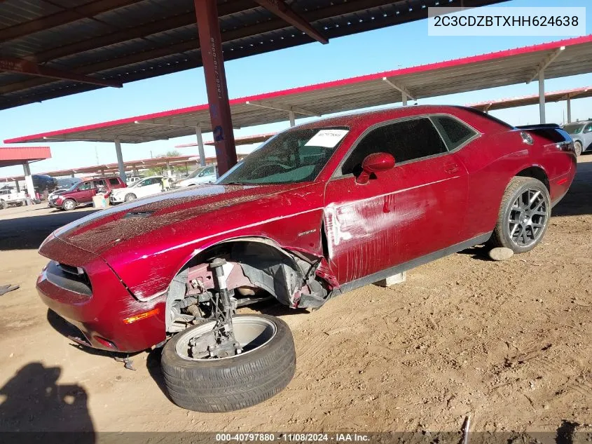 2017 Dodge Challenger R/T Plus VIN: 2C3CDZBTXHH624638 Lot: 40797880