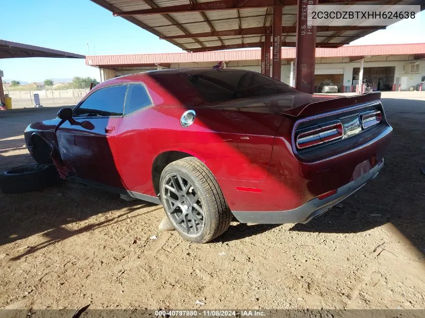 2017 Dodge Challenger R/T Plus VIN: 2C3CDZBTXHH624638 Lot: 40797880