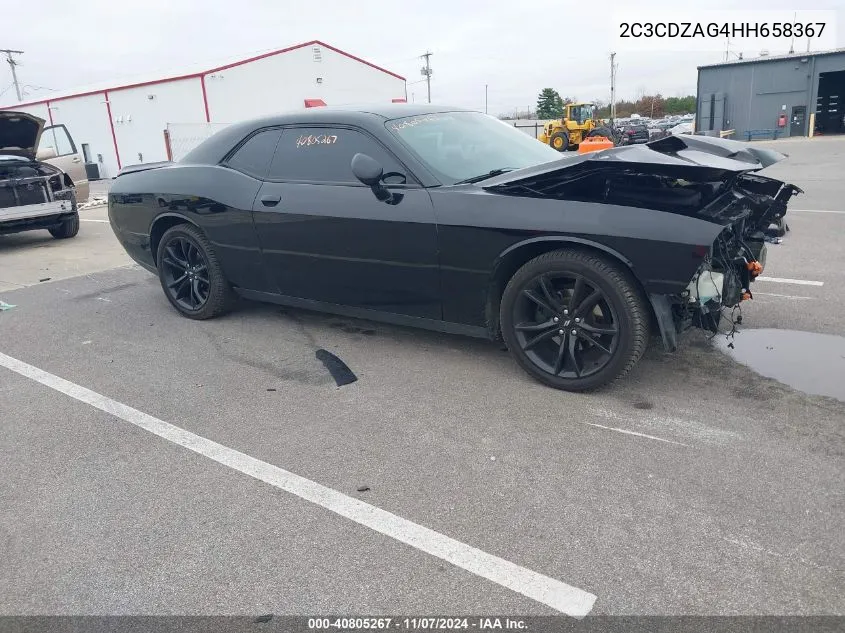 2017 Dodge Challenger Sxt VIN: 2C3CDZAG4HH658367 Lot: 40805267