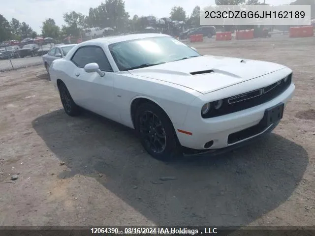 2018 Dodge Challenger Gt VIN: 2C3CDZGG6JH162189 Lot: 12064390