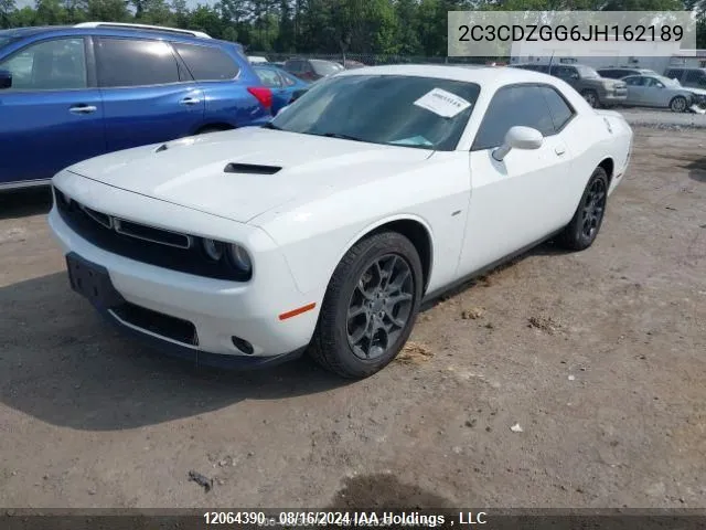 2018 Dodge Challenger Gt VIN: 2C3CDZGG6JH162189 Lot: 12064390