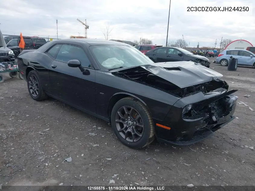 2C3CDZGGXJH244250 2018 Dodge Challenger Gt