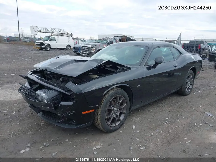 2C3CDZGGXJH244250 2018 Dodge Challenger Gt